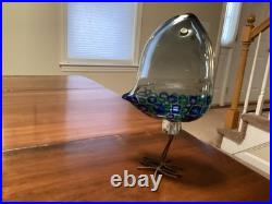 Rare Alessandro Pianon Bird (pulcino) for Vistosi 1960's Mid Century Modern