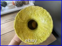 Rare Antique Signed Mid Century Modern MCM Raymor Pottery Vase Italy Yellow