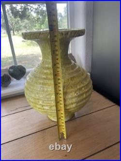 Rare Antique Signed Mid Century Modern MCM Raymor Pottery Vase Italy Yellow