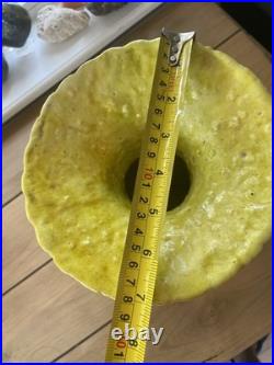 Rare Antique Signed Mid Century Modern MCM Raymor Pottery Vase Italy Yellow