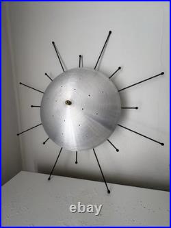 Rare Atomic MCM Light fixture, Lamp Sputnik Flying Saucer Perforated Wall UFO