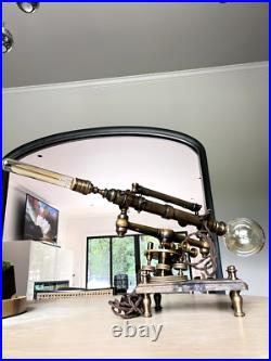 Rare Authentic Vintage Surveyor Tripod Lamp Iconic Mid-Century Industrial