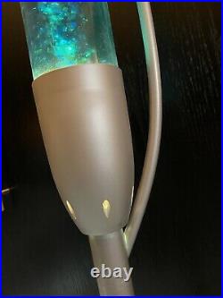 Rare Awesome Floor Sparkle Lamp Lava Lamp 6ft Tall Cool Retro Style Blue
