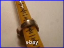 Rare BRUTALIST MID CENTURY MODERN STERLING SILVER 38+ Grams RING SZ 7.50
