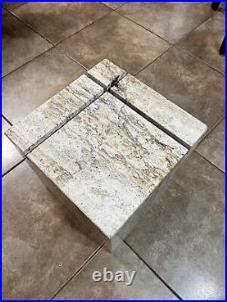 Rare Beautiful Mid Century Modern Italian Marble Coffee Table. Marble Only