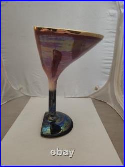 Rare Beautiful Vintage MCM Ceramicraft Martini Wine Glass With Wall Pocket