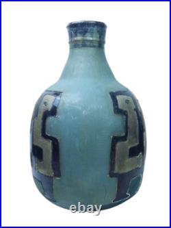 Rare Birte Weggerby 1959 Danish Mid Century Modern Ceramic Vase Signed 15x11