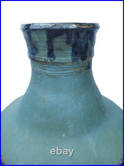 Rare Birte Weggerby 1959 Danish Mid Century Modern Ceramic Vase Signed 15x11