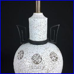Rare Bitossi Aldo Londi Raymor Italy Mid Century Modern White Pottery Table Lamp