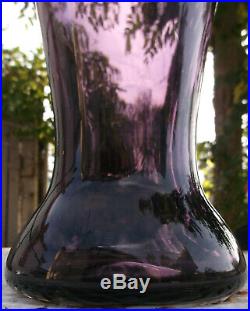 Rare Blenko Mid Century Decanter # 572 Wayne Husted Design Lilac Large 20.5