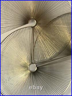 Rare C Jere Vintage MID Century Modern Abstract Metal Wall Sculpture Signed Huge