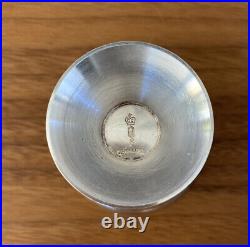 Rare Carl Christiansen Denmark Silverplate 6 Goblets Cups Mid Century Modern MCM