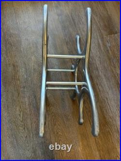 Rare Cast Aluminum Wine Rack Mid Century Modern Michael Noll Style 6 Bottle