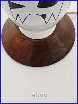 Rare Ceramic & Walnut RAYMOR GIRAFFE TABLE LAMP Vintage Mid-Century Modern MCM