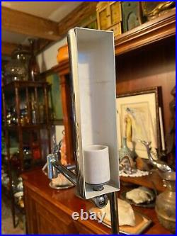 Rare Circa 1960s Koch & Lowy Omi Chrome Swing Arm Floor Lamp MID Century Modern