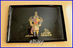 Rare! Couroc MID Century Hopi Indian Tray! Monterey Iconic Ca Modern Vtg
