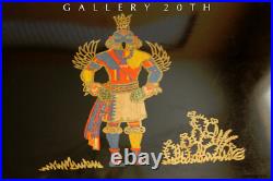 Rare! Couroc MID Century Hopi Indian Tray! Monterey Iconic Ca Modern Vtg