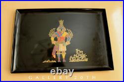 Rare! Couroc MID Century Hopi Indian Tray! Monterey Iconic Ca Modern Vtg