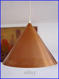 Rare DANISH Mid Century Modern COPPER Lamp PENDANT LIGHT Henningsen POULSEN Era