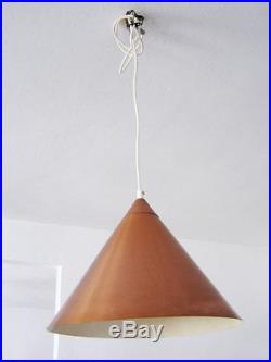 Rare DANISH Mid Century Modern COPPER Lamp PENDANT LIGHT Henningsen POULSEN Era