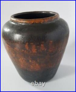 Rare Danish Mid Century Modern Art Studio Pottery Vase Axel Bruel Impressed Mark