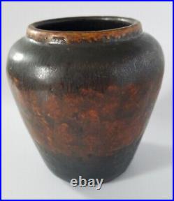 Rare Danish Mid Century Modern Art Studio Pottery Vase Axel Bruel Impressed Mark