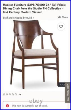 Rare Discontinued Modern Midcentury Danish Chair (SET OF 3, HOOKER FURNITURE)