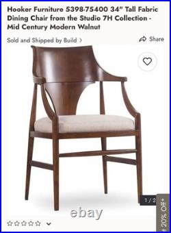 Rare Discontinued Modern Midcentury Danish Chair (SET OF 3, HOOKER FURNITURE)