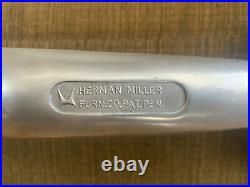 Rare Eames Aluminum Group Chair 1st yr Saran Upholstery Herman Miller Girard