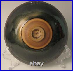 Rare Early 1947 Charles Lakofsky Studio Stoneware Pottery Bowl Wheel Thrown MCM
