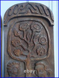 Rare Early 1959 Evelyn Ackerman ERA Industries Mid Century Wood Art Panel