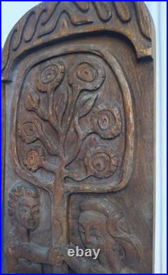 Rare Early 1959 Evelyn Ackerman ERA Industries Mid Century Wood Art Panel