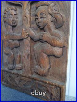 Rare Early 1959 Evelyn Ackerman ERA Industries Mid Century Wood Art Panel