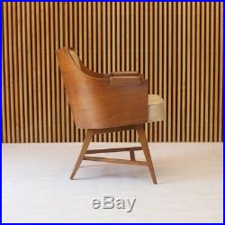 Rare Edward Wormley for Dunbar no. 5646 lounge chair mid century modern leather