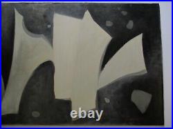 Rare Emil Kosa Jr Painting MID Century Modern Abstract Cubism Cubist Large 1950