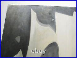 Rare Emil Kosa Jr Painting MID Century Modern Abstract Cubism Cubist Large 1950