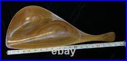 Rare Emil Milan Mid-Century Modern Sculpted Divided Bowl Walnut withHandle 19