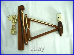 Rare Erik Hansen Le Klint Teak Scissor Wall Lamp MID Century Modern