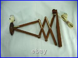 Rare Erik Hansen Le Klint Teak Scissor Wall Lamp MID Century Modern