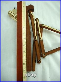 Rare Erik Hansen Le Klint Teak Scissor Wall Lamp MID Century Modern