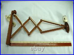 Rare Erik Hansen Le Klint Teak Scissor Wall Lamp MID Century Modern