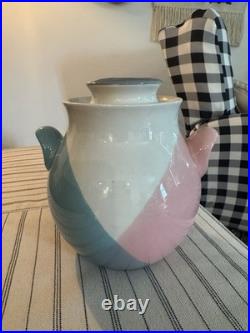 Rare Eva Zeisel Hall China Tri-Tone Cookie/Biscuit Jar Mid Century Modern