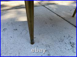Rare Find Mid Century Modern Side Table Cone Legs 42 in