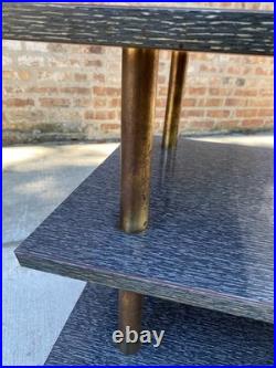 Rare Find Mid Century Modern Side Table Cone Legs 42 in