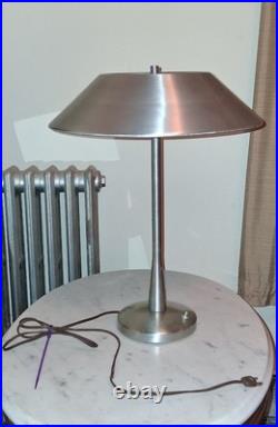 Rare Find Mutual Sunset Aluminum Atomic Era Table Lamp
