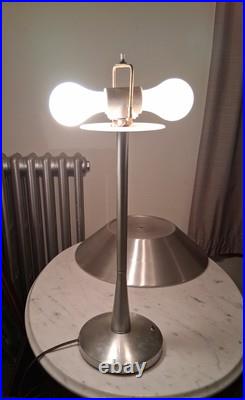 Rare Find Mutual Sunset Aluminum Atomic Era Table Lamp