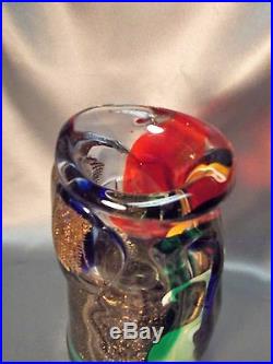 Rare Fine Heavy Franco Moretti Art Glass Murano Mid Century Modern Venini Era