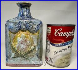 Rare Francesco Spizzico Mid Century Modern Italian Pottery Bottle Vase Londi Era