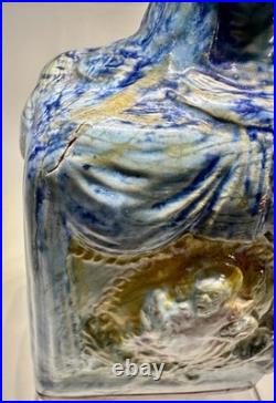 Rare Francesco Spizzico Mid Century Modern Italian Pottery Bottle Vase Londi Era