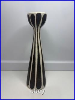 Rare Frank Mann Pottery Vase Mid Century Modern MCM VERTICAL STRIPE Bud Vase